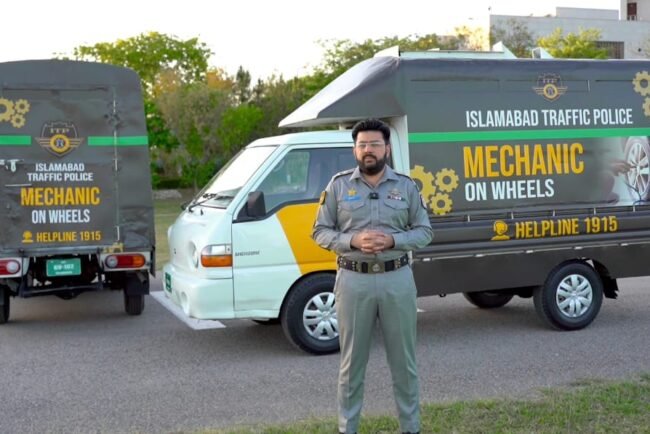 Islamabad Police initiates "Mechanic on Wheels" service for motorists