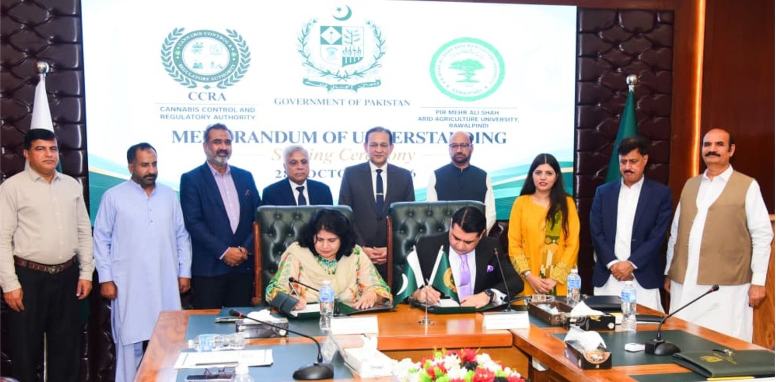 CCRA, PMAS-AAUR sign MoU to strengthen cannabis research and regulation